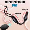 Testis ve Penis Halkalı Titreşimli Perine ve Prostat Uyarıcı Anal Plug Vibratör