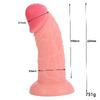 BIG SIZE Dildo Gerçekçi Et Dokusunda Testissiz Çok Kalın Realistik Penis 22 CM