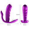 Cute M5 - Şarjlı Kumandalı Akıllı Isıtmalı G-Spot ve Klitoris Uyarıcı Dil Hareketli Giyilebilir 3 in 1 Anal Vibratör