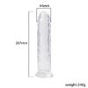 JELLY CLEAR Ultra Yumuşak Dokulu Dildo Testissiz Jel Dokulu Realistik Penis 20 CM - Ten Rengi