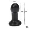 LIFELIKE VIBE Ultra Realistik Dokulu Vantuzlu Anal Butt Plug 9.5 CM - Siyah