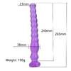 LIFELIKE VIBE Ultra Realistik Dokulu Boğumlu Anal Butt Plug 27 CM - Mor