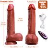 Master Perfection Dildo Micheal - Isıtmalı İleri Geri Hareketli ve Rotasyonlu Gerçekçi Damarlı Yapay Penis Vibrator