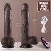 Master Perfection Dildo Frank - Isıtmalı İleri Geri Hareketli ve Rotasyonlu Gerçekçi Damarlı Zenci Yapay Penis Vibrator