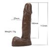 MINI Dildo Gerçekçi Et Dokusunda Realistik Zenci Penis 11 CM - Brown