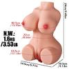 Premium Torso Masturbator Diana - Realistik Manken Anal Vajinal 2 in 1 Titreşimli Suni Vajina