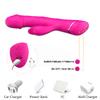 PRIME TOYS Spunk Şarjlı Çift Motorlu G Nokta ve Klitoris Uyarıcı 2 in 1 Rabbit Yapay Penis Vibratör - Pembe