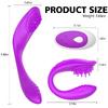 ROSY Kablosuz Kumandalı Şarjlı Klitoris ve G-Spot Uyarıcı Bükülebilir 2 in 1 Vibratör - Mor