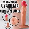 UNIQUE Realistik Dokuda Dildo Vantuzlu Gerçekçi Yapay Penis 17 CM