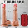 UNIQUE Realistik Dokuda Damarlı Dildo Vantuzlu Gerçekçi Yapay Penis 20 CM