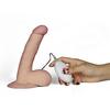 19 CM Ultra Yumuşak Dokulu Realistik Vibratör Eğilebilir Vantuzlu Gerçekçi Doku Titreşimli Penis