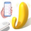 Banana App Telefon Kontrollü Şarjlı G Nokta ve Klitoris Uyarıcı 2 in 1 Giyilebilir Mini Vibratör