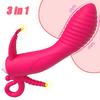 CATERPILLAR Anal Vajinal Kullanım Klitoris Uyarıcı 3 in 1 Vibratör