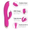 DIAMOND Yeni Stil Çok Esnek Güçlü Klitoris ve G-Spot Uyarıcı 2 in 1 Rabbit Vibratör
