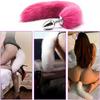 Fox Tail Anal Plug 40 CM Tilki Kuyruklu Metal Anal Plug - Rose