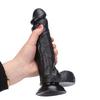 JASON Dildo Gerçekçi Et Dokusunda Realistik Zenci Penis 23 CM