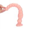 LIFELIKE VIBE Ultra Realistik Dokulu Boğumlu Anal Butt Plug 27 CM - Ten Rengi