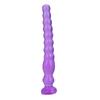 LIFELIKE VIBE Ultra Realistik Dokulu Boğumlu Anal Butt Plug 27 CM - Mor