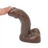 MINI Dildo Gerçekçi Et Dokusunda Realistik Zenci Penis 11 CM - Brown