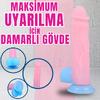 NEON ELITE Glow in the Dark - Karanlıkta Parlayan Dildo Ultra Yumuşak Realistik Yapay Penis 22 CM