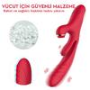 PRIME TOYS Chicy Titreşimli İleri Geri ve Aşağı Yukarı Dil Hareketli Klitoris Emişli 4 in 1 Vibratör