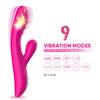 SPARK Isıtmalı Klitoris ve G Spot Uyarıcı 2 in 1 Rabbit Vibratör - Pembe