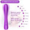 TOP Anal ve G Nokta Uyarıcı Su Geçirmez Wand Massager Vibratör Dildo