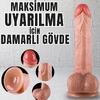 UNIQUE Realistik Dokuda Damarlı Dildo Vantuzlu Gerçekçi Yapay Penis 20 CM