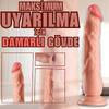 UNIQUE Realistik Dokuda Dildo Vantuzlu Damarlı Gerçekçi Yapay Penis 23 CM